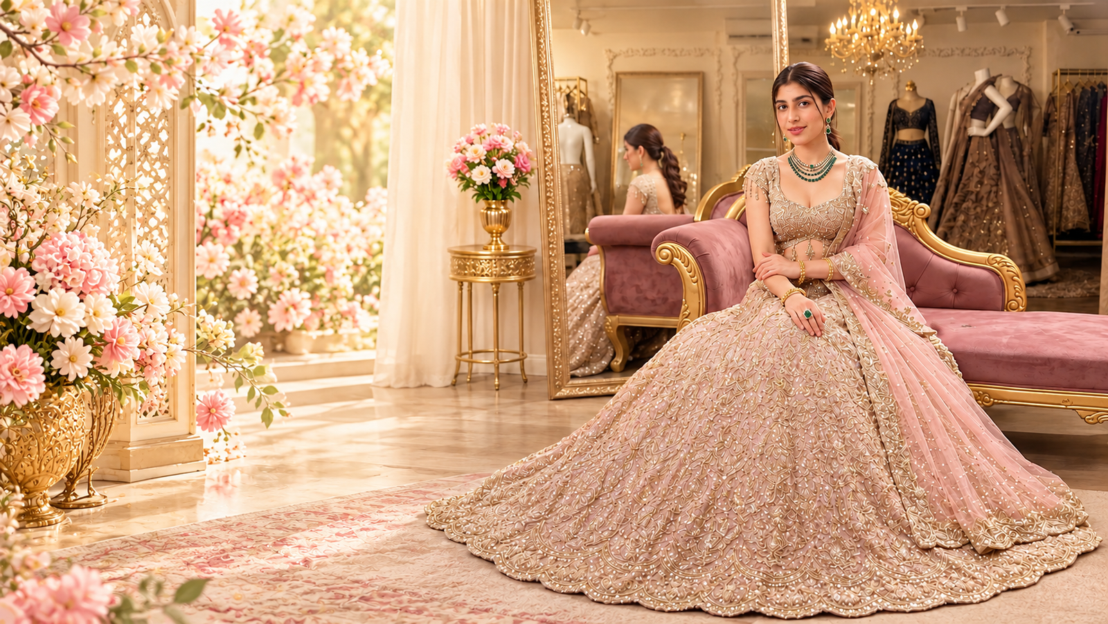 Indian bridal fashion at Manmoji Creations