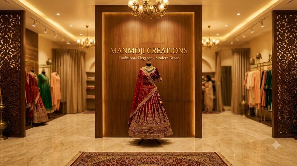 Indian Wedding Outfits Online: Lehengas, Sarees & Suits | MANMOJI CREATIONS